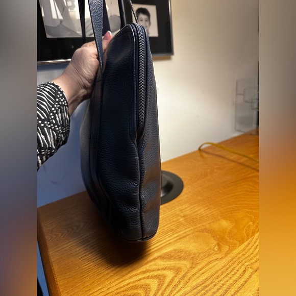 Dior Navy Blue Leather Shoulder Bag - Picture 5 of 11